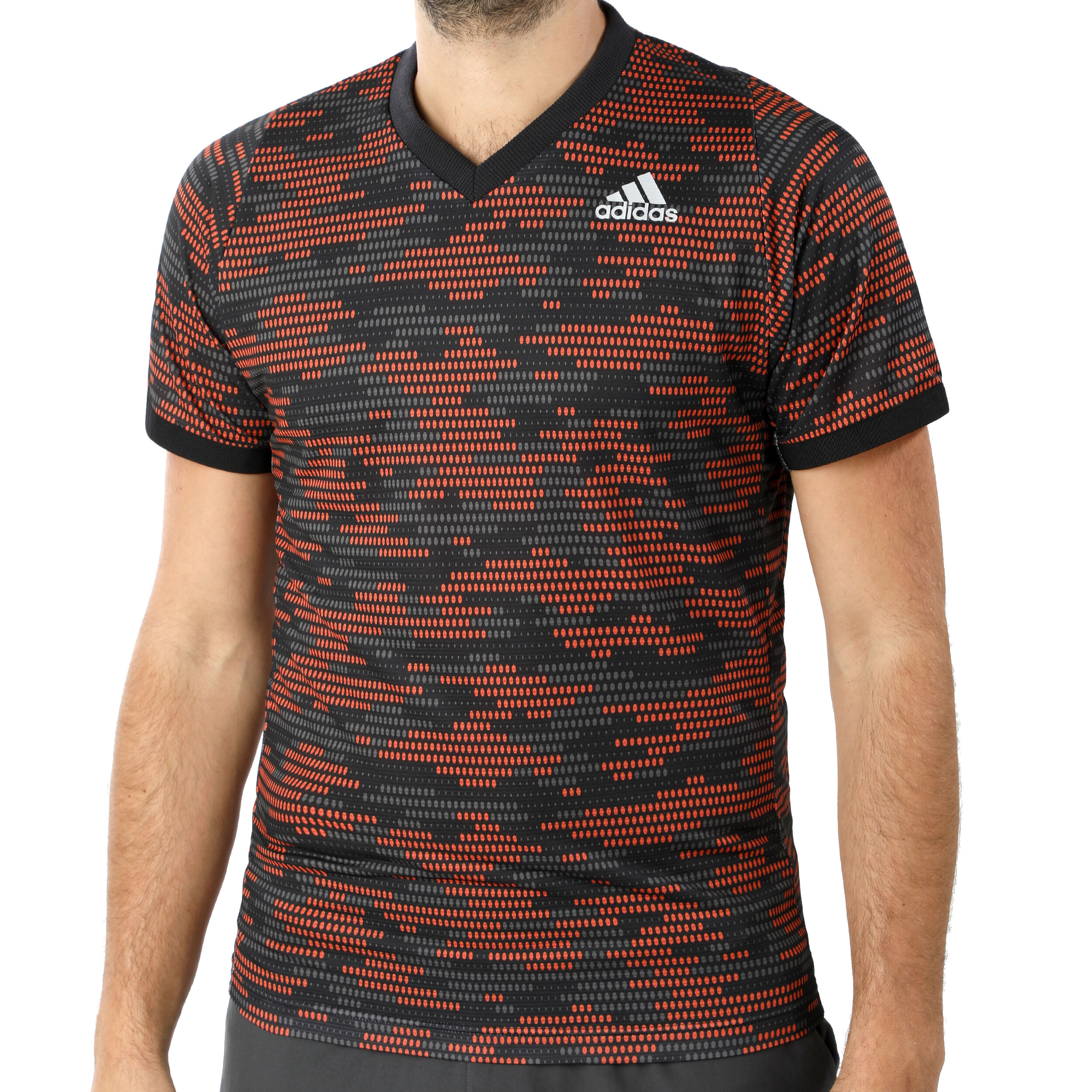 Buy adidas Free Lift T Shirt Men Dark Grey Orange online Tennis Point UK
