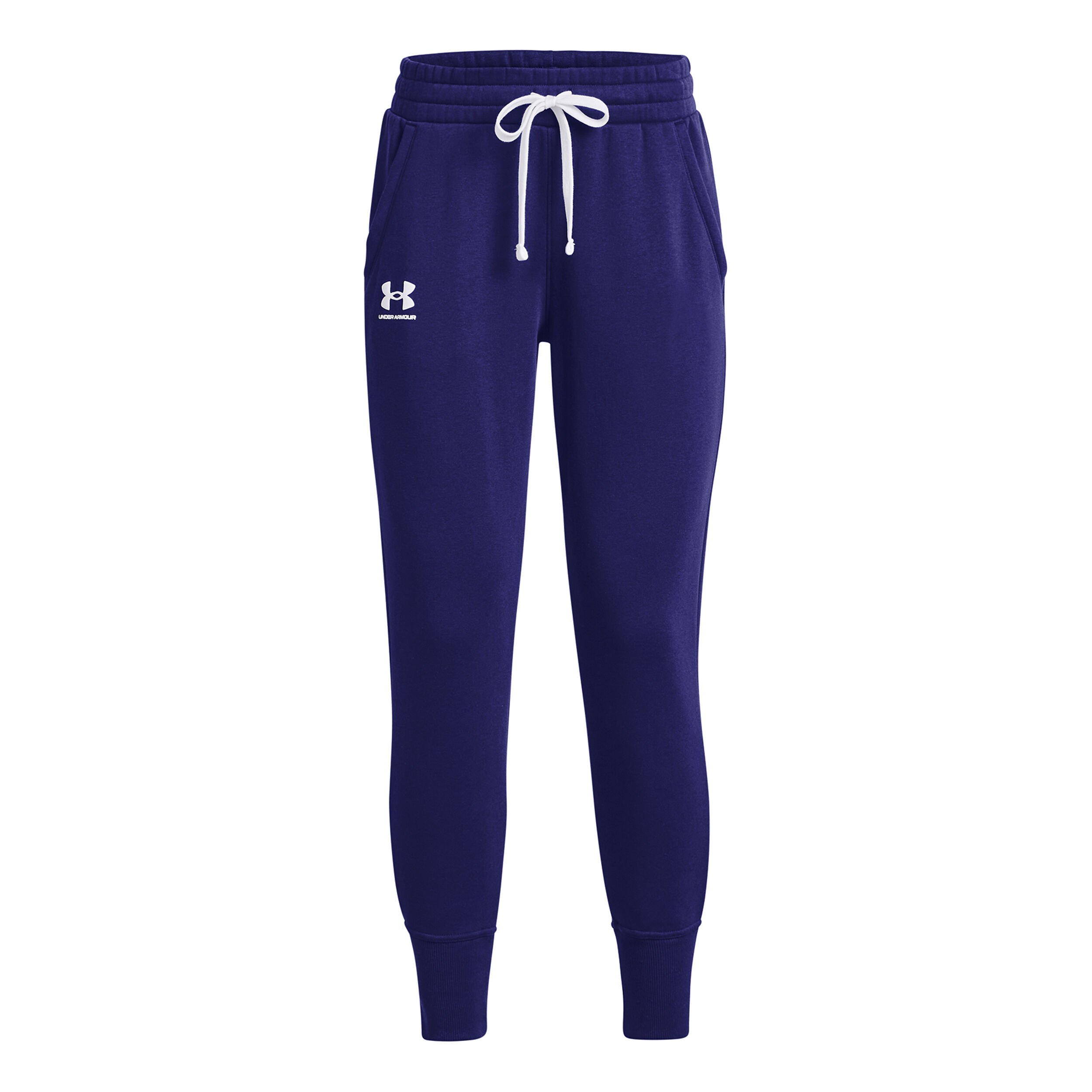 Under armour logo hot sale fleece joggers ladies