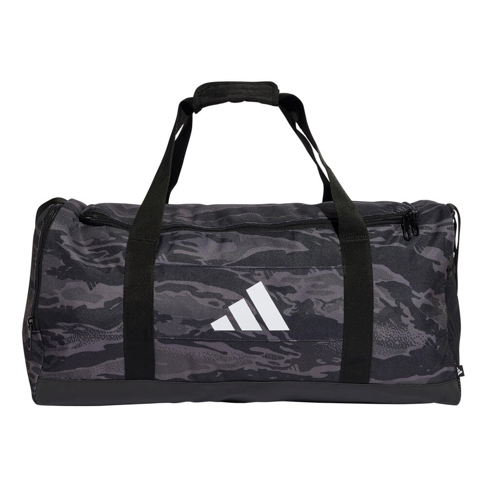 adidas Linear Camo Sports Bag-Dark Grey dark grey