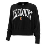 Nike Clothing Nike Court Heritage Fleece GFX Crew Sweatshirt Women-Black