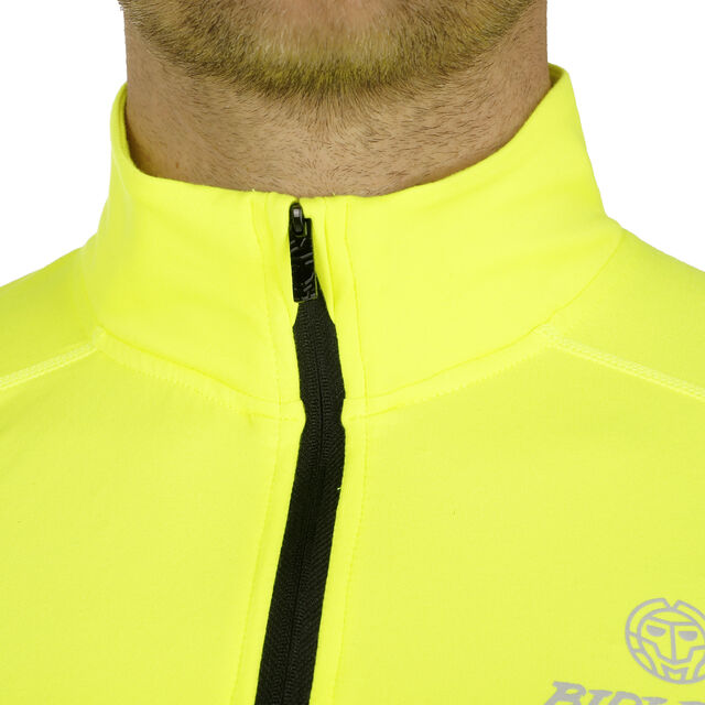 Buy BIDI BADU Luca Tech Half-Zip Long Sleeve Men Neon Yellow, Black ...