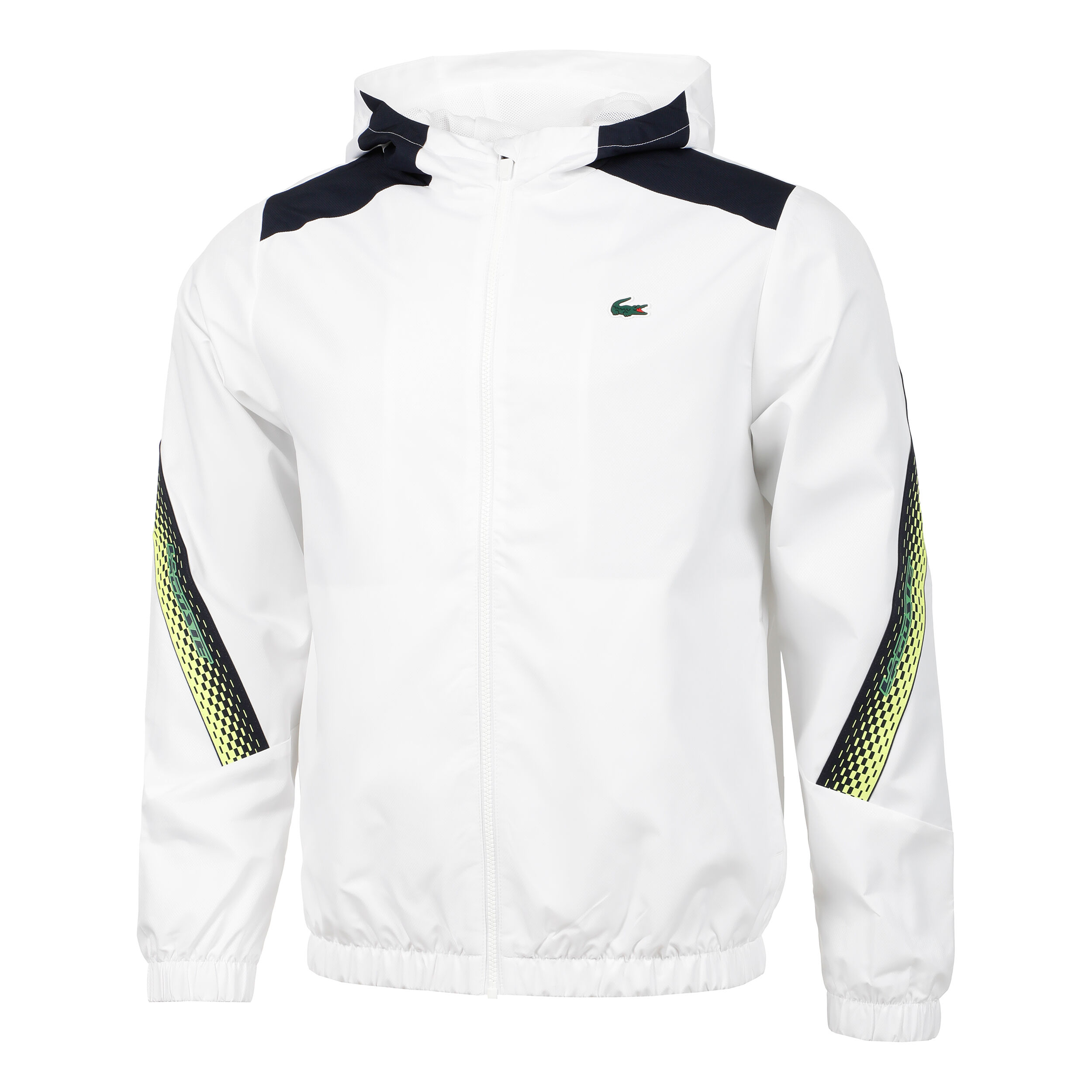 Training Jacket Men White Blue