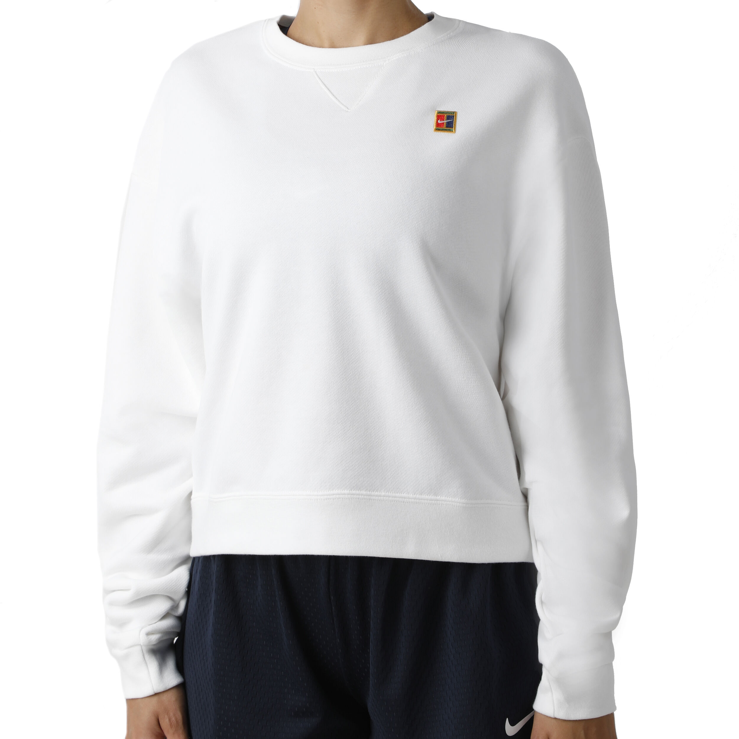 Buy Nike Court Crew Heritage Sweatshirt Women White Multicoloured online Tennis Point UK