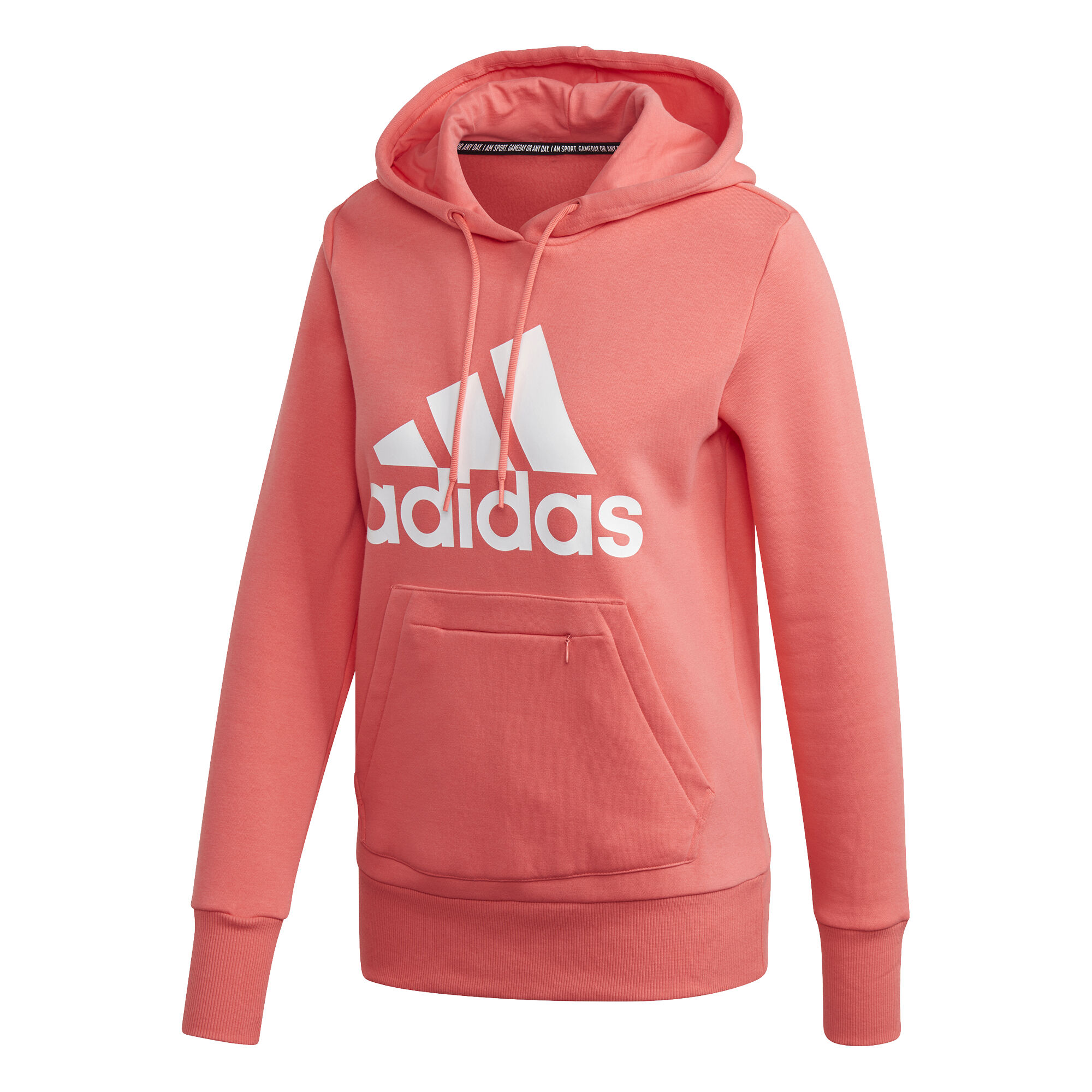 Badge Of Sports Overhead Hoody Women Coral White