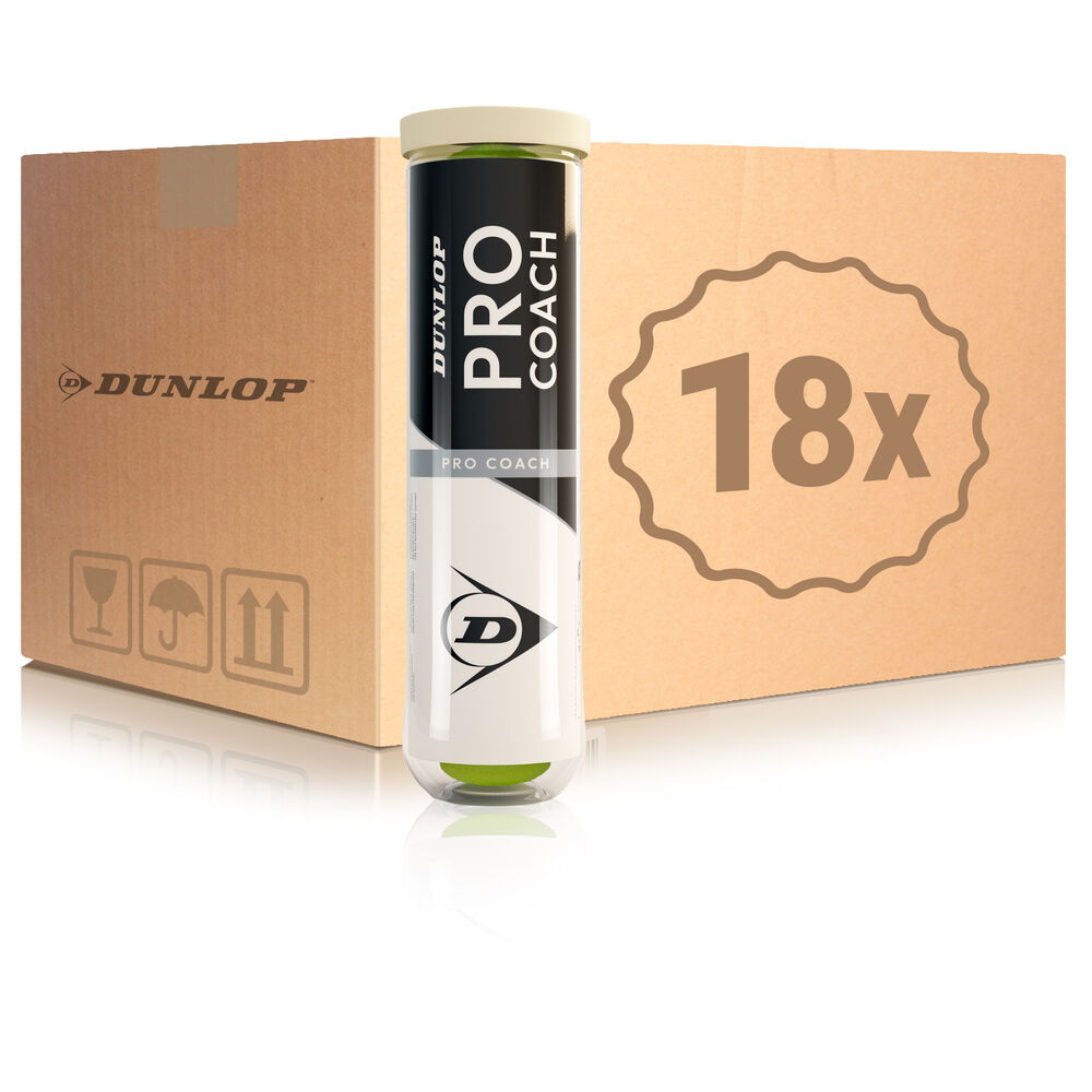Dunlop Pro Coach 18x 4 Ball Tube