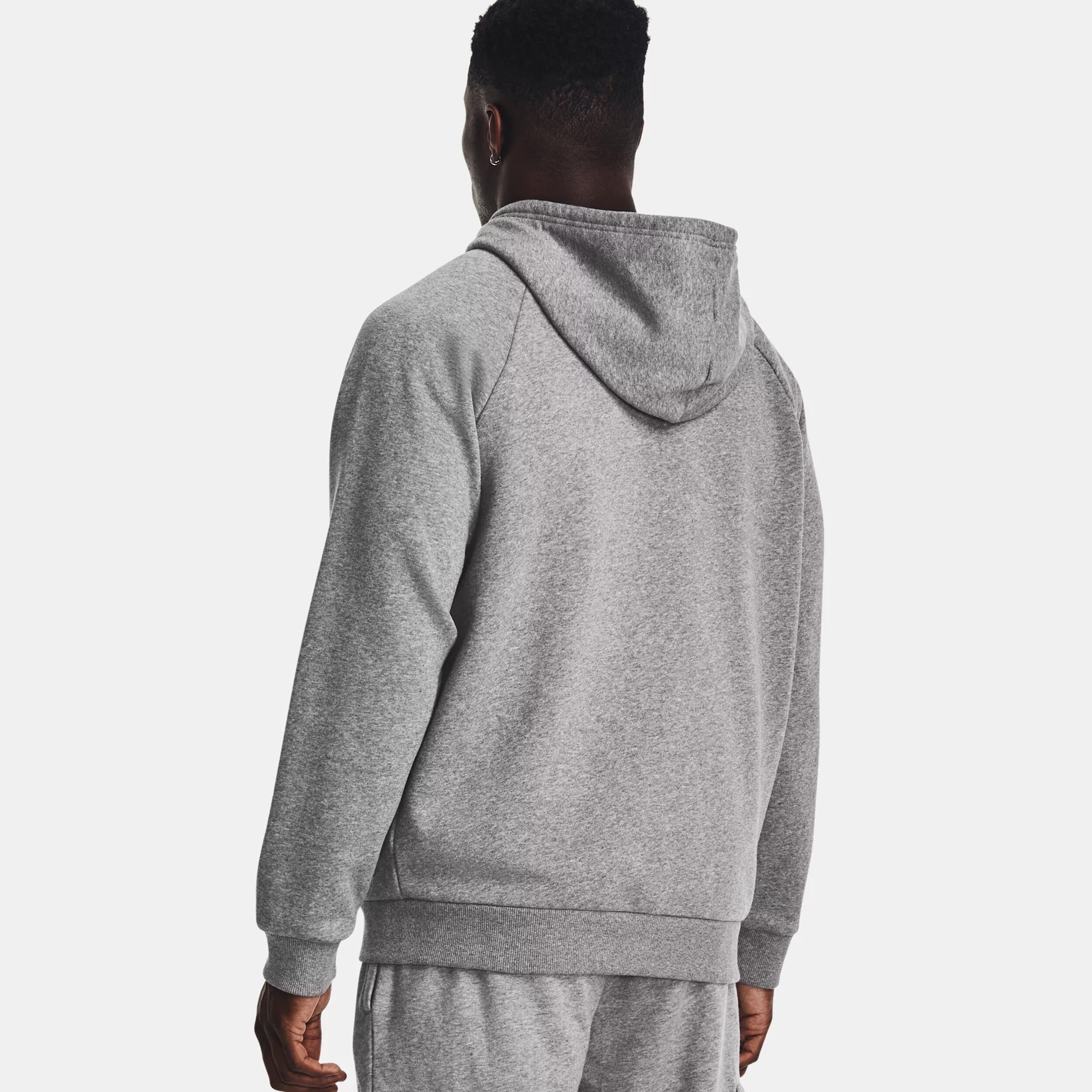Rival Zip Hoodie Men Grey
