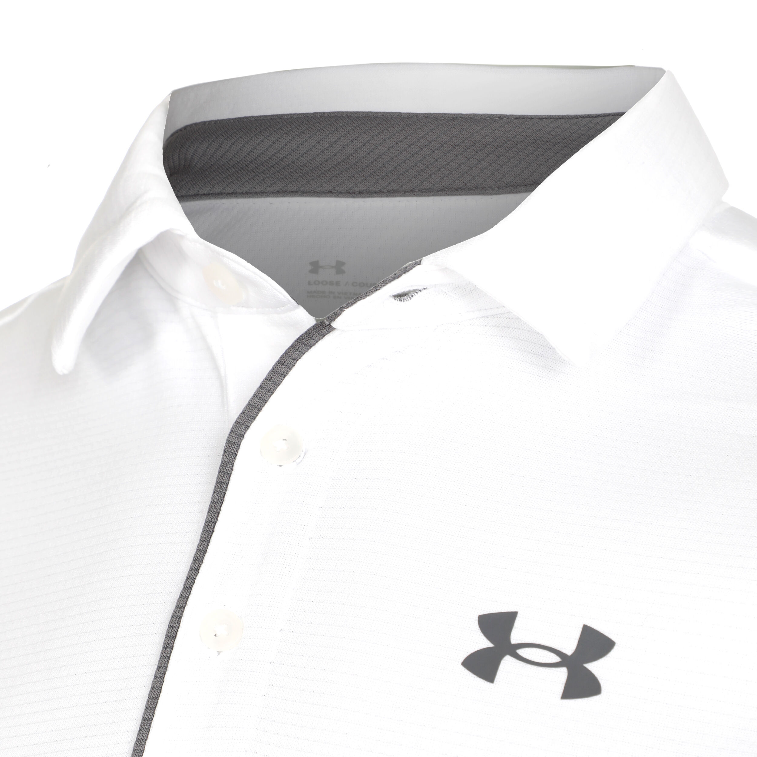 White under shop armour polo