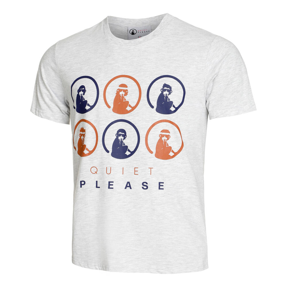 Quiet Please Retro Monkey T-Shirt Men lightgrey Quiet Please Retro Monkey T-Shirt Men lightgrey
