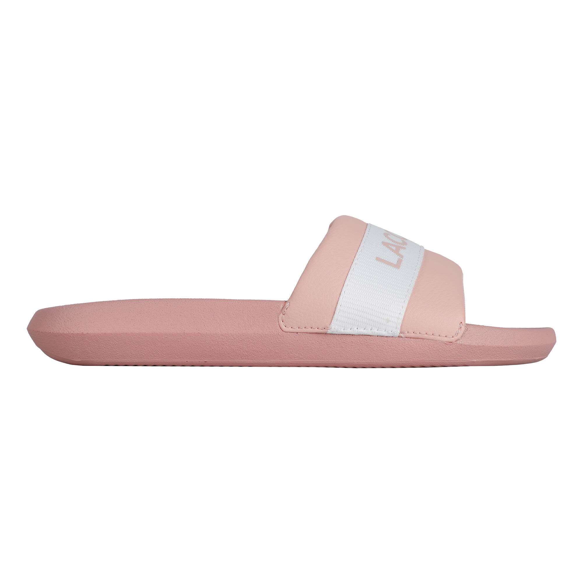Buy Lacoste Croco Slide Slippers Women Pink, White online | Tennis Point UK