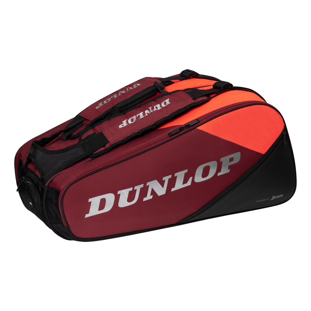 Dunlop Performance CX Racket Bag 12 Pack-Black,Red black