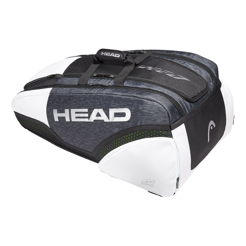Buy HEAD Djokovic 12R Monstercombi Racket Bag Black White online Tennis Point UK