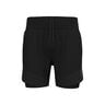 X-Alp Trail 6in 2in1 Running Shorts Men-Black