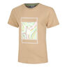 Wild Swirl Court T-Shirt Women-Beige,Multicoloured