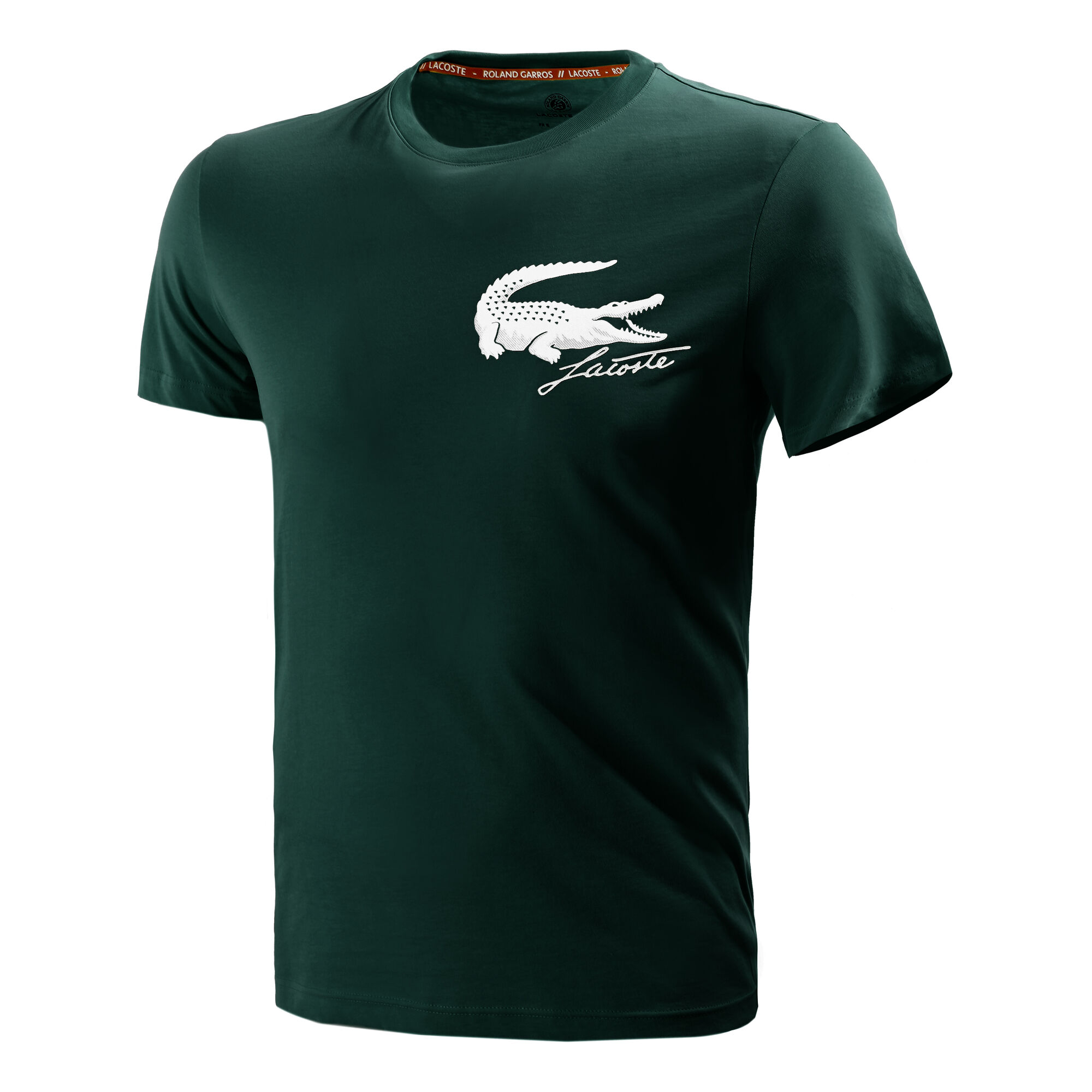 buy Lacoste Logo TShirt Men Green, White online TennisPoint