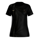 Mizuno Running shirt Mizuno Active DryAeroFlow Graphic Running shirt Women - black, gold