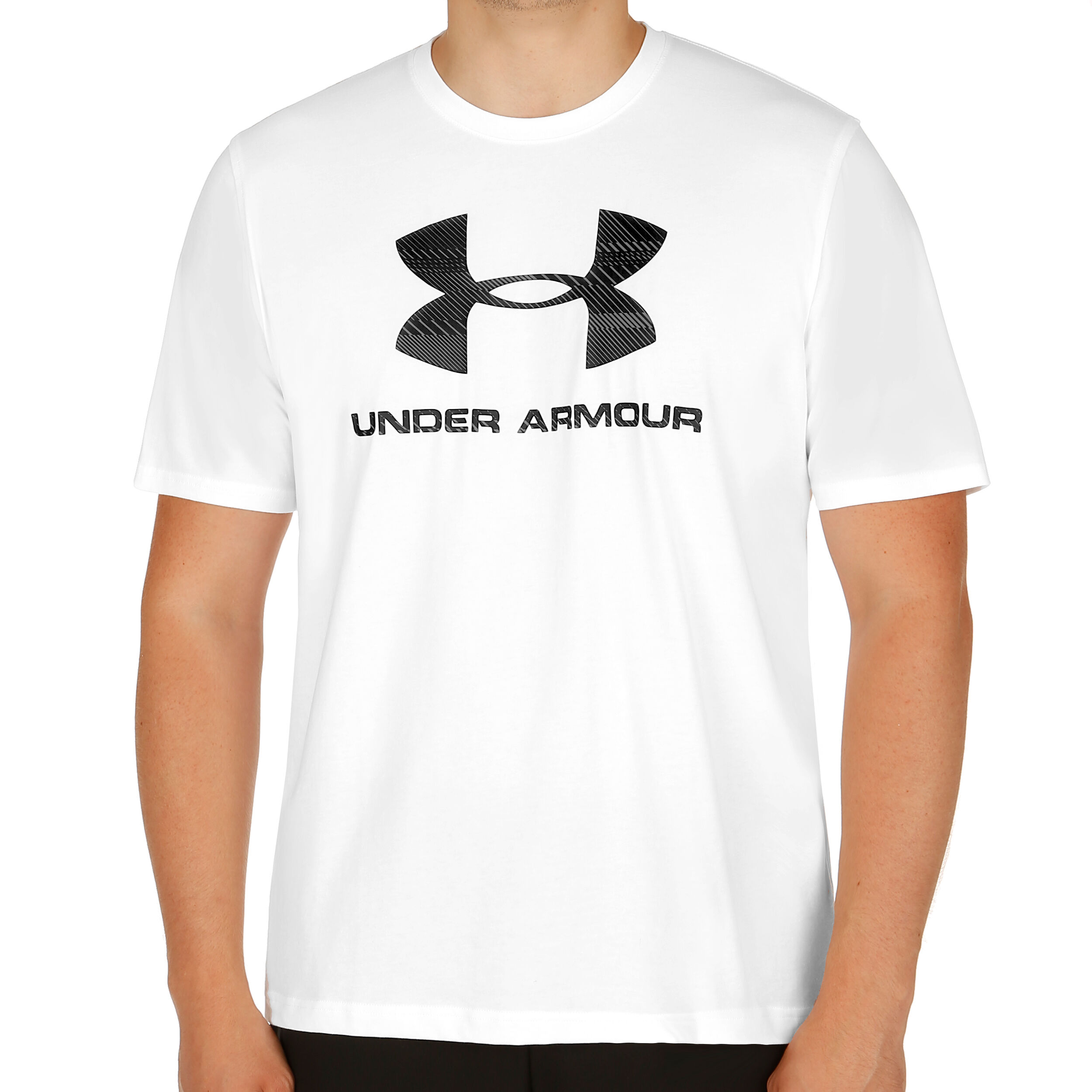 Charged Cotton Sportstyle Logo T Shirt Men White Black