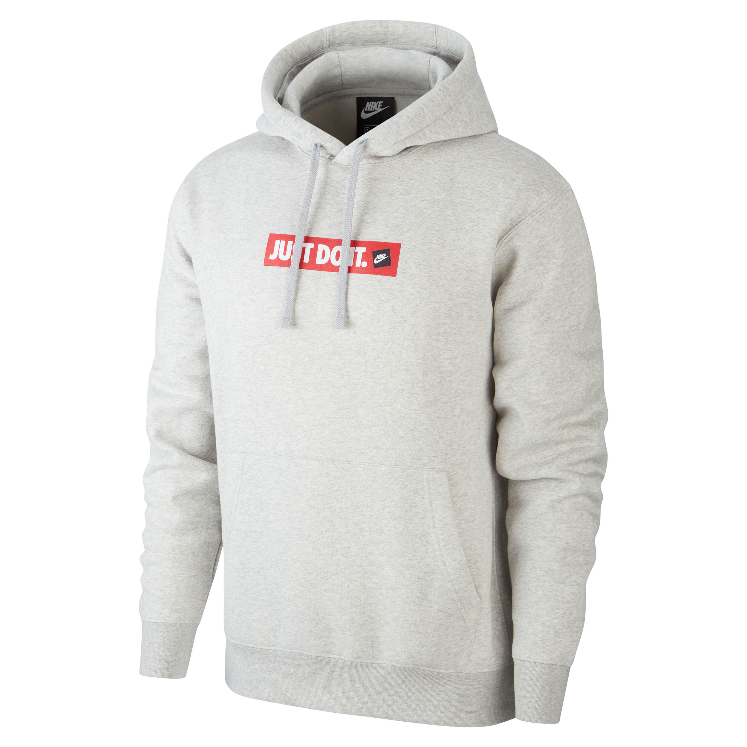 Buy Nike Sportswear Just Do It Hoody Men Lightgrey Red online