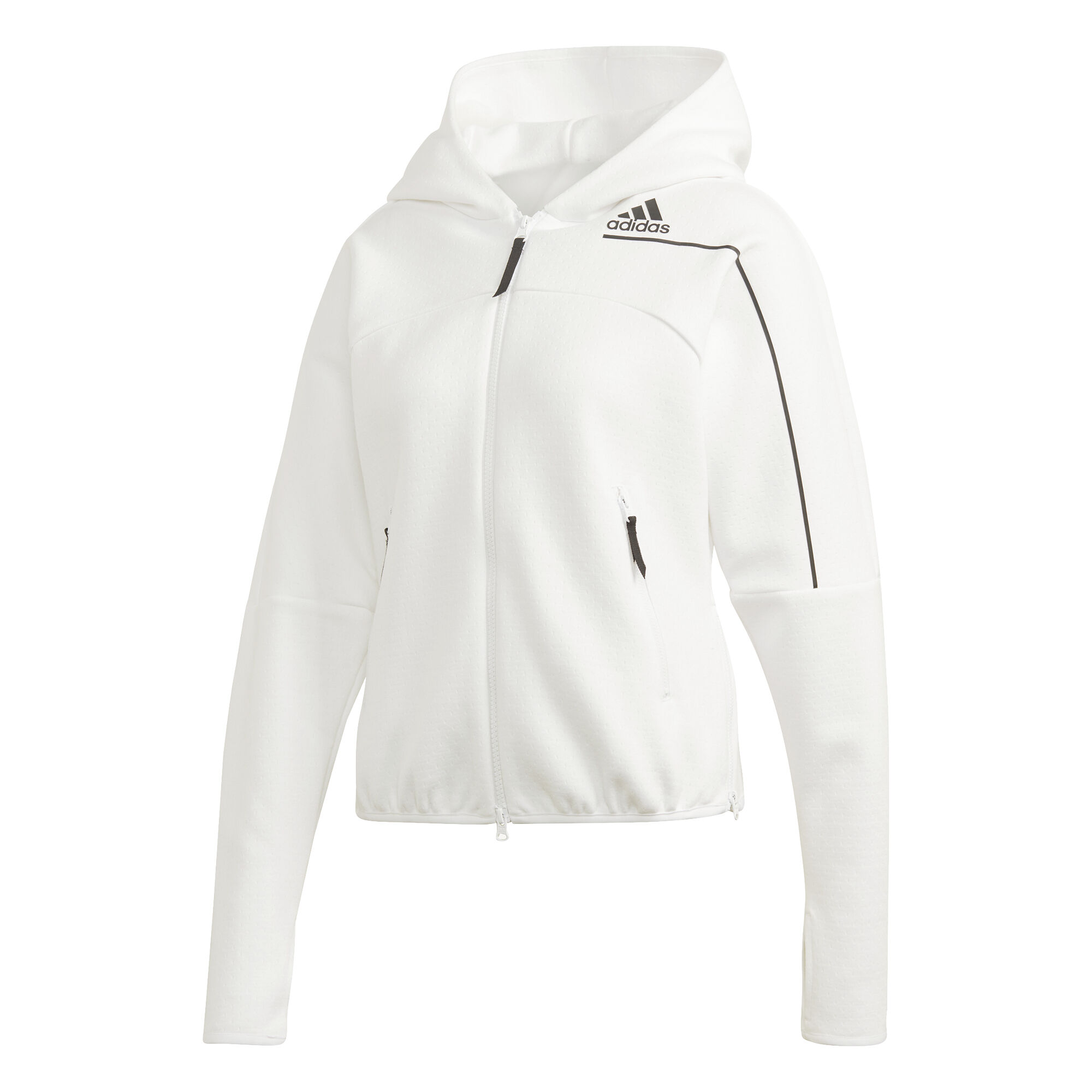 buy adidas Z.N.E. Hooded Zip Hoodie Women - White, Black online ...