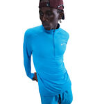 Nike Clothing Nike Stride Half-Zip Running shirt Men - blue, silver
