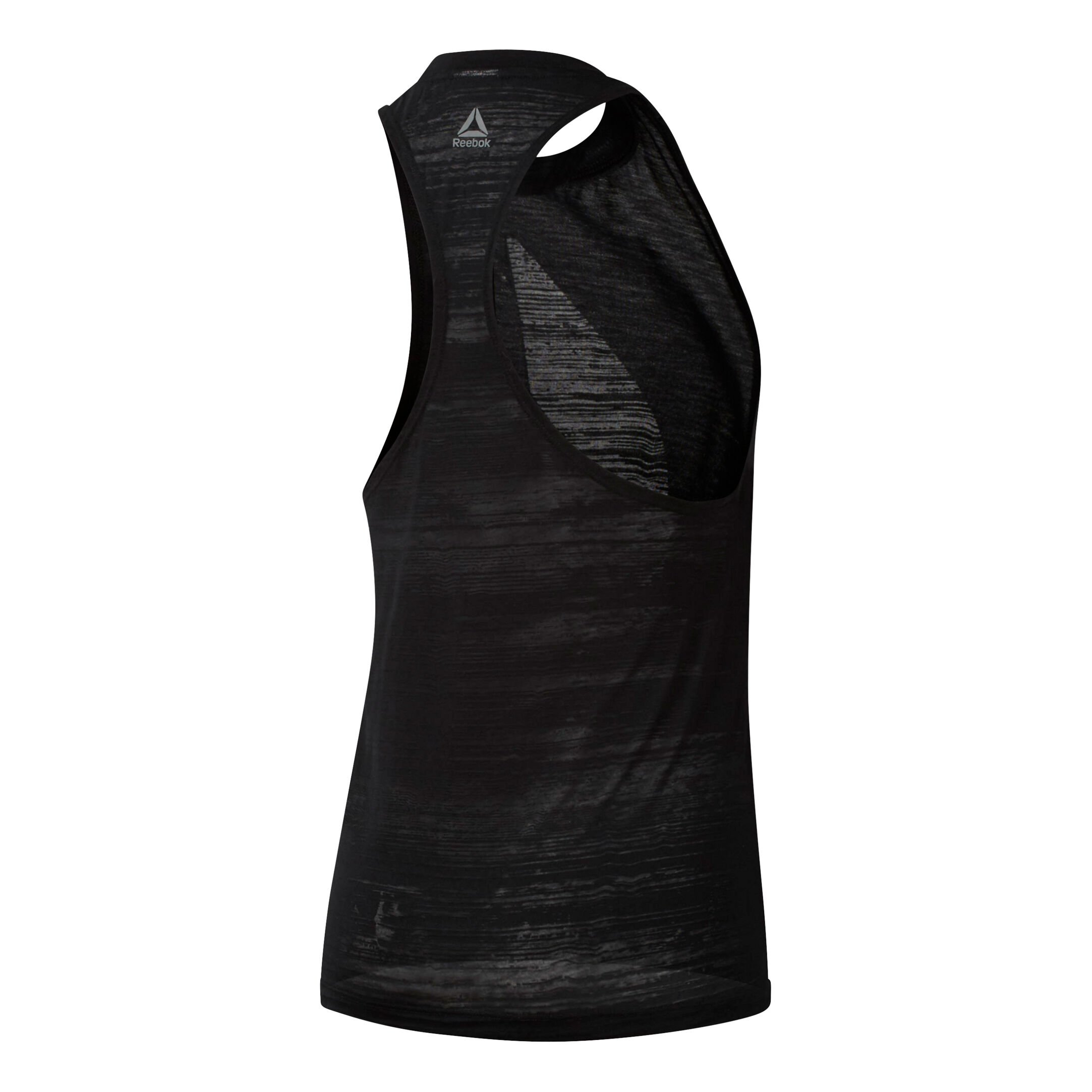 Burnout Tank Top Women Black Grey