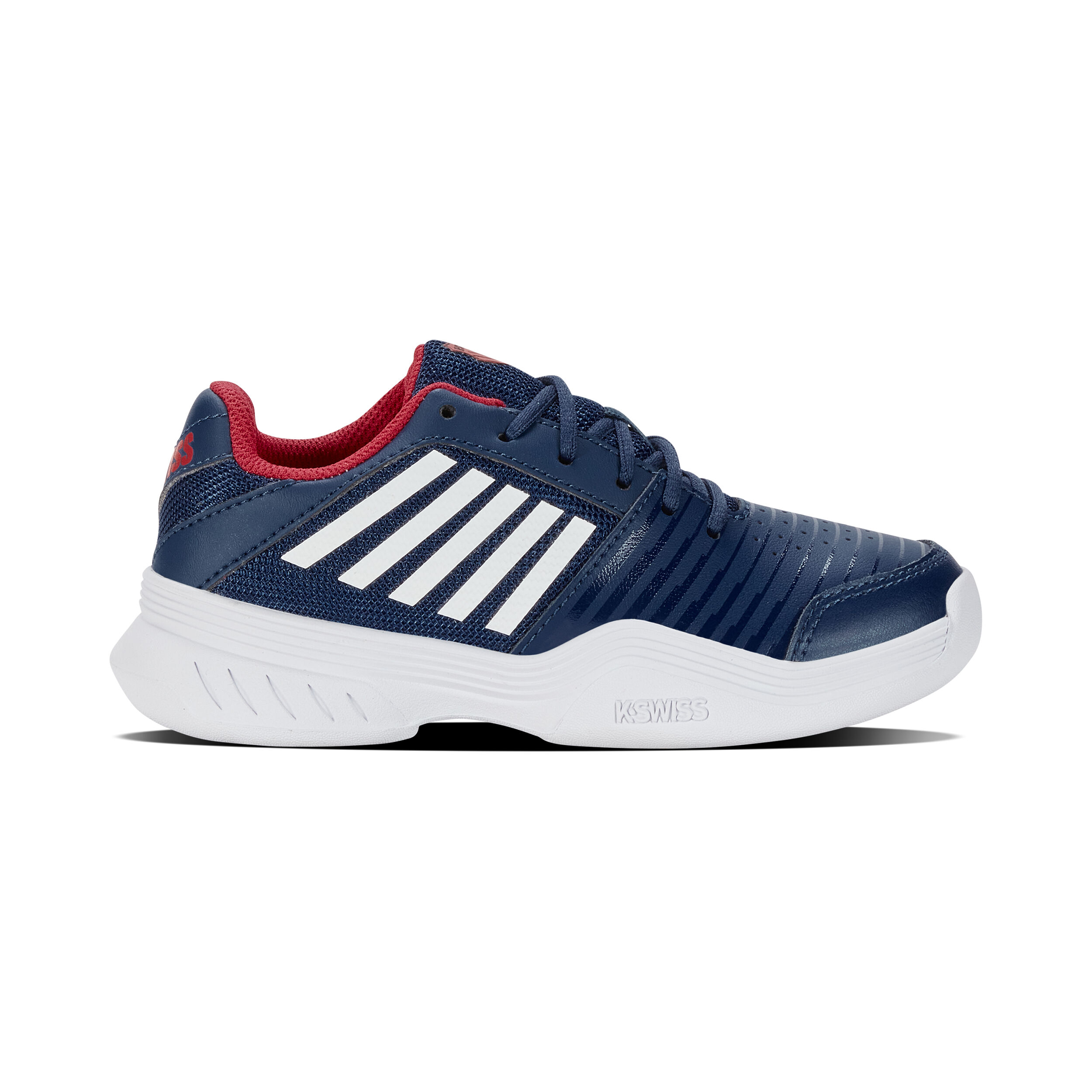 Buy K Swiss Court Express Carpet Shoe Kids Dark Blue White online Tennis Point UK