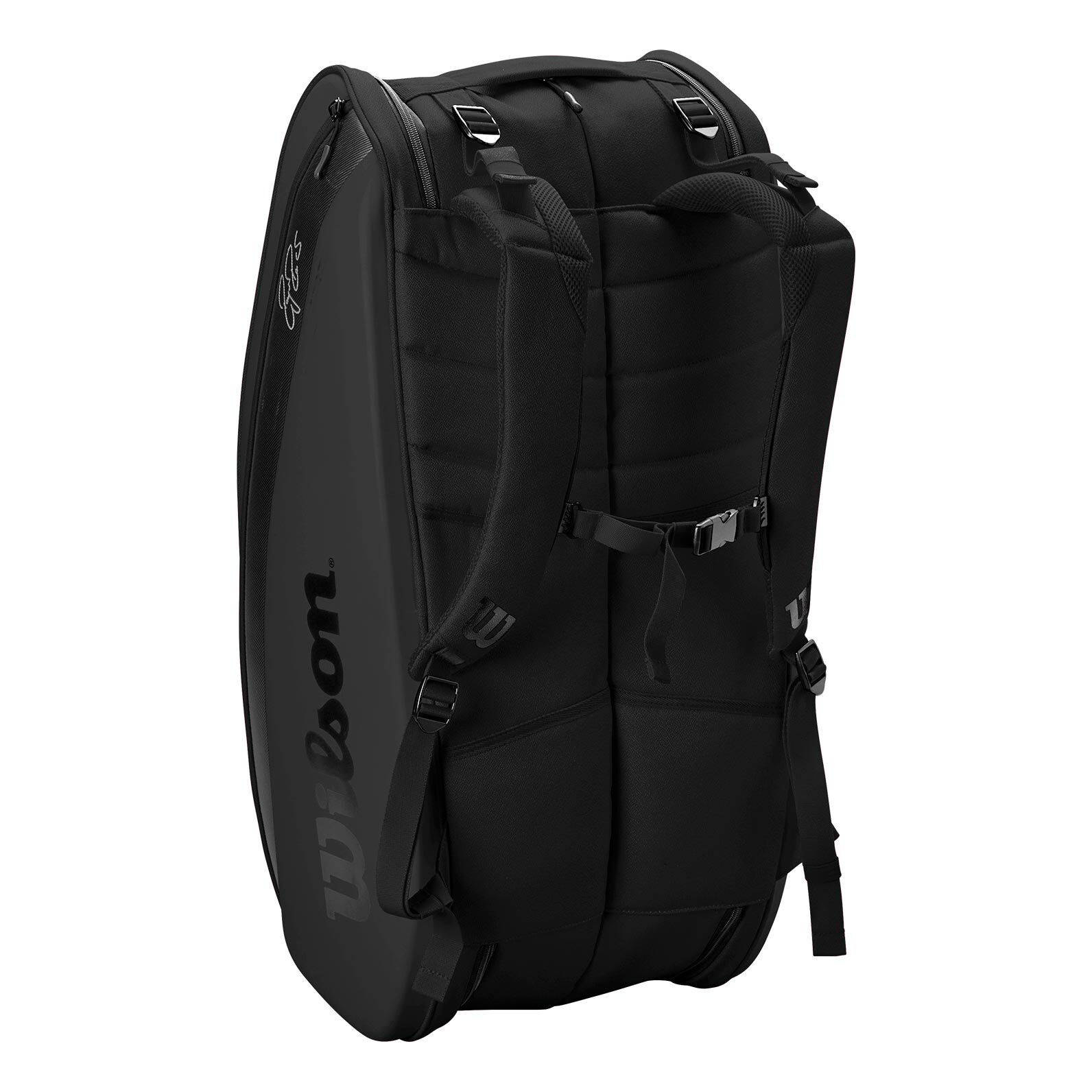 Federer dna 2018 black 12 pack tennis deals bag