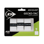 Dunlop Overgrips Dunlop  Gecko-Tac 3 Pack - white
