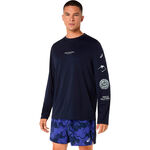 ASICS Running shirt ASICS Fujitrail Logo Running shirt Men-dark blue, blue
