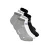 No Party XXL No Show Move Tennis Socks-Grey,Black