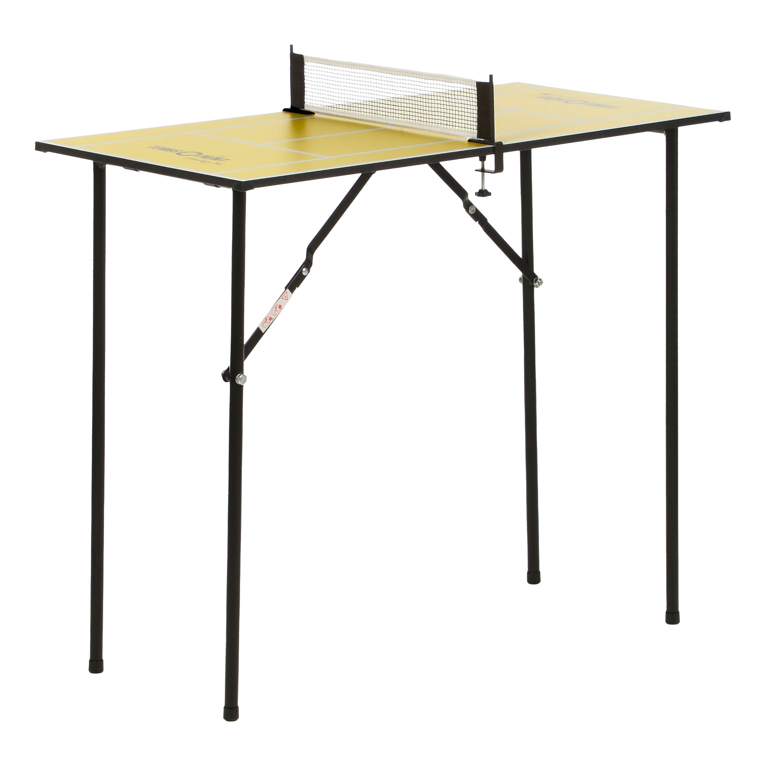 Mini Table Tennis Table Silver Black