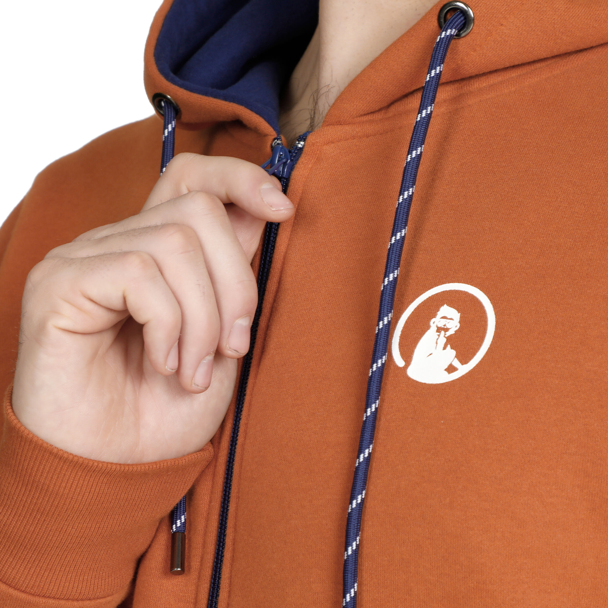 Orange sales sweat jacket