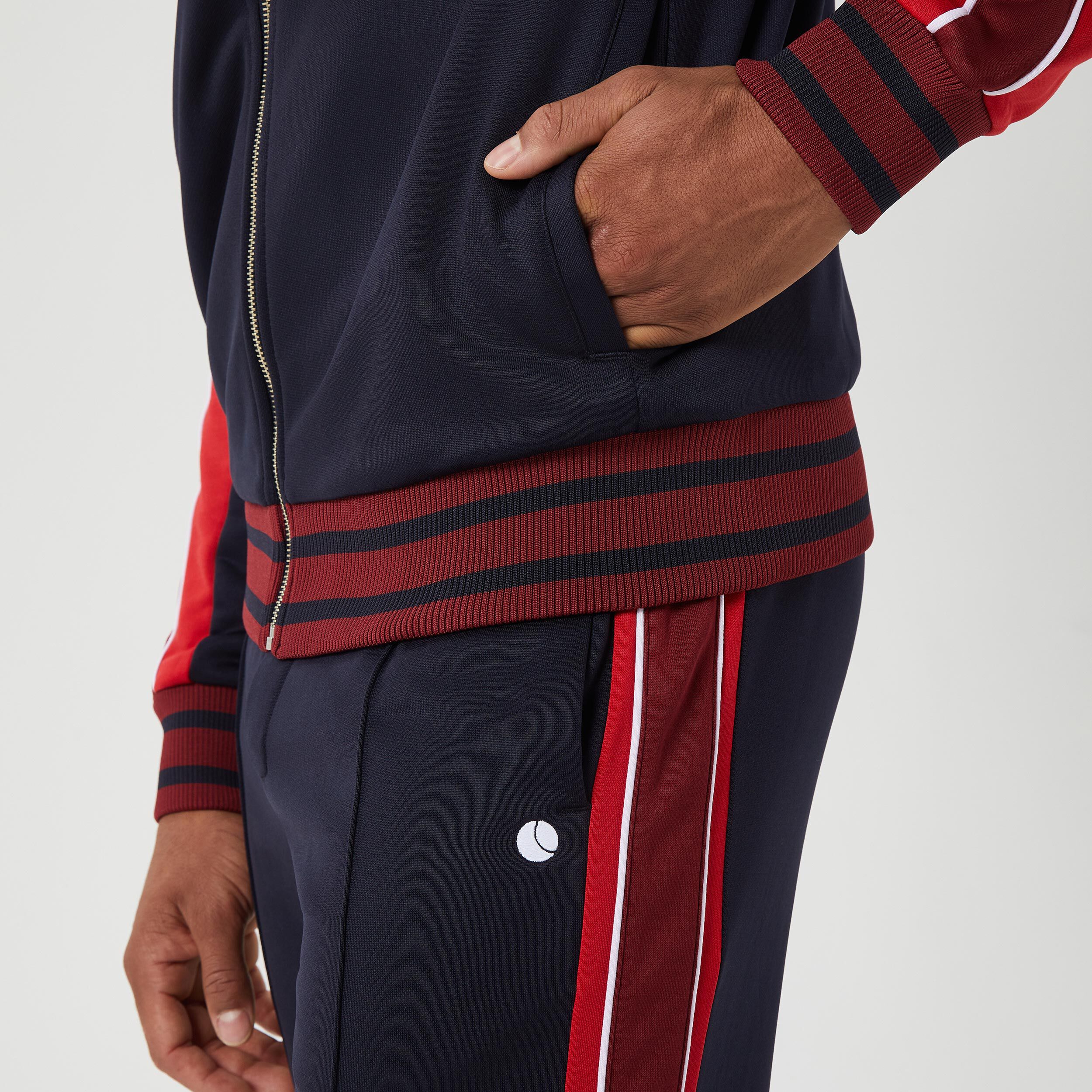 Ace Retro Track Training Jacket Men Dark Blue