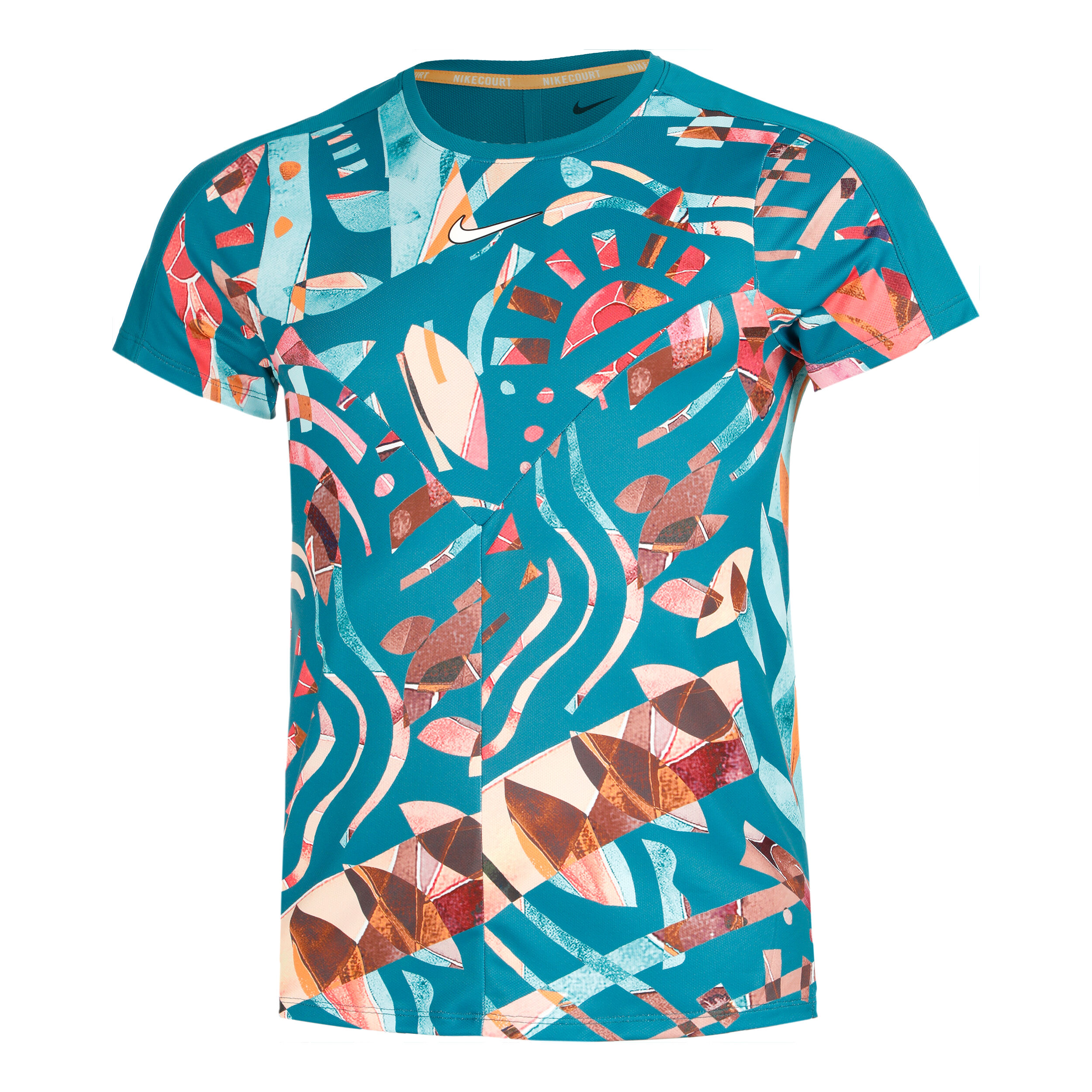 Pink and turquoise nike shirt top