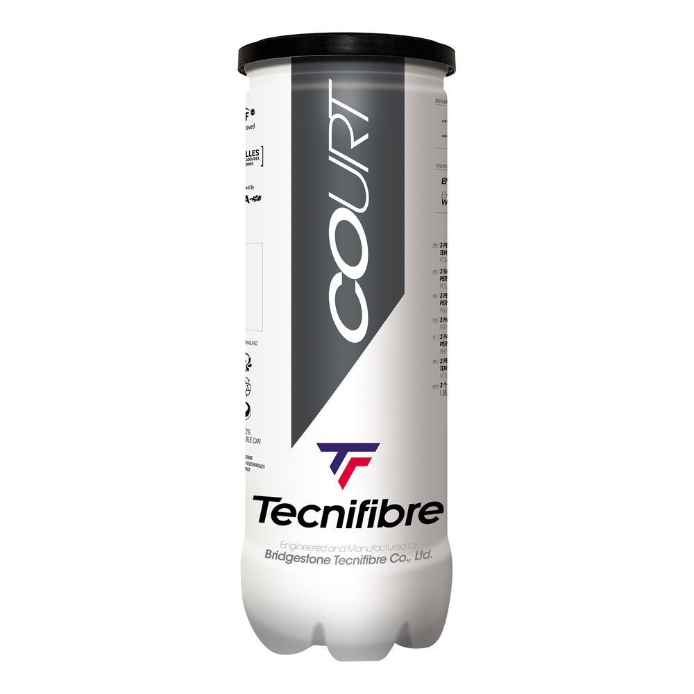 Tecnifibre Court 3er 3 Ball Tube Tecnifibre Court 3er 3 Ball Tube