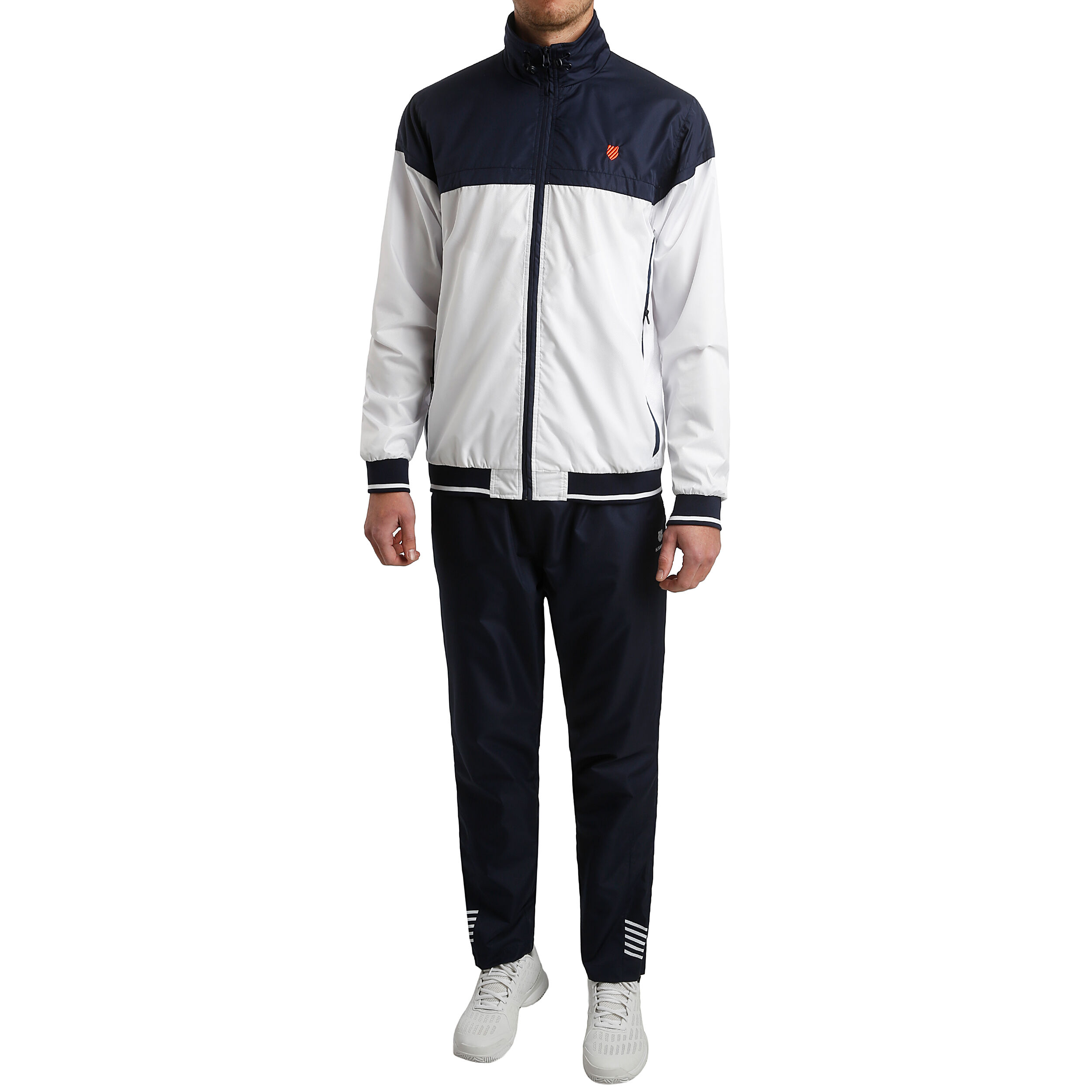 Buy K-Swiss men high neck long sleeve track jacket grey and white Online |  Brands For Less