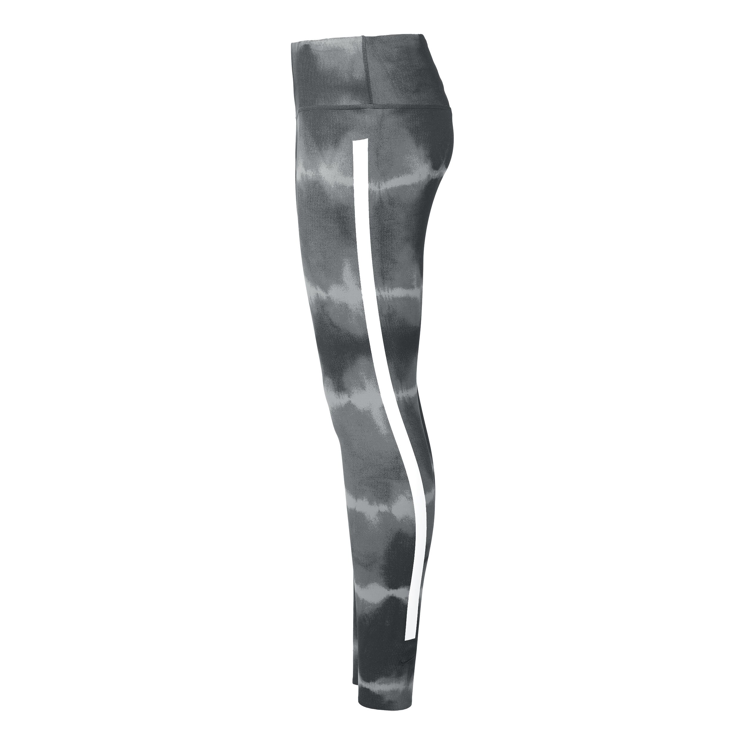 Buy Nike Dri Fit One Luxe Mid Rise All Over Print Tight Women Black Grey online Tennis Point UK