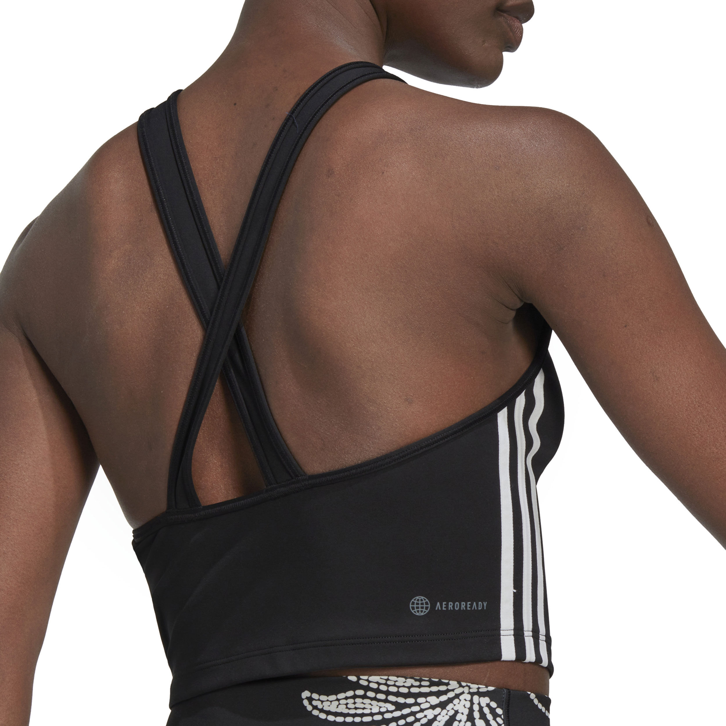 Buy adidas AEROREADY Made For Training 3 Stripes Crop Tank Top