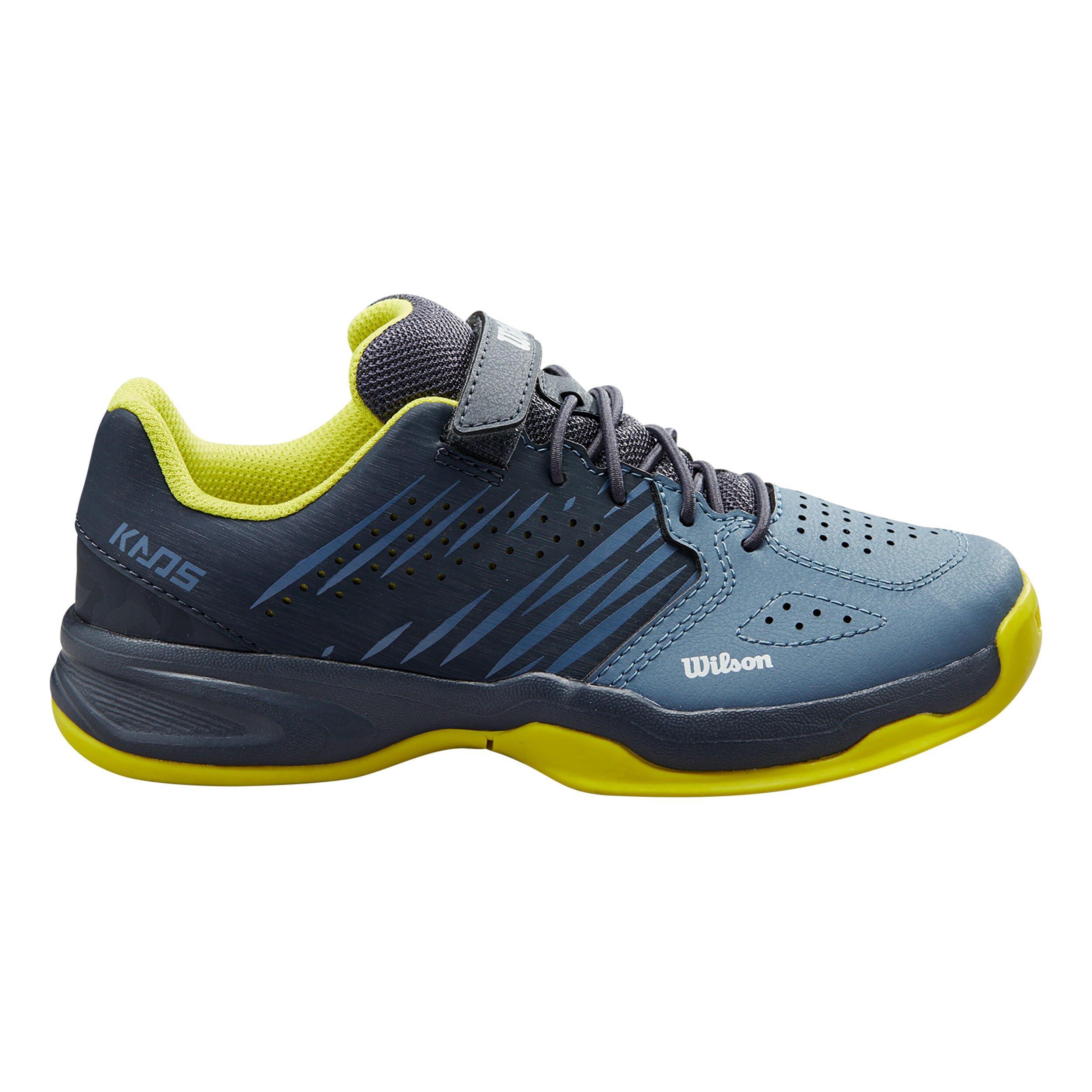 Buy Wilson Kaos 2.0 All Court Shoe Kids Blue Yellow online Tennis Point UK