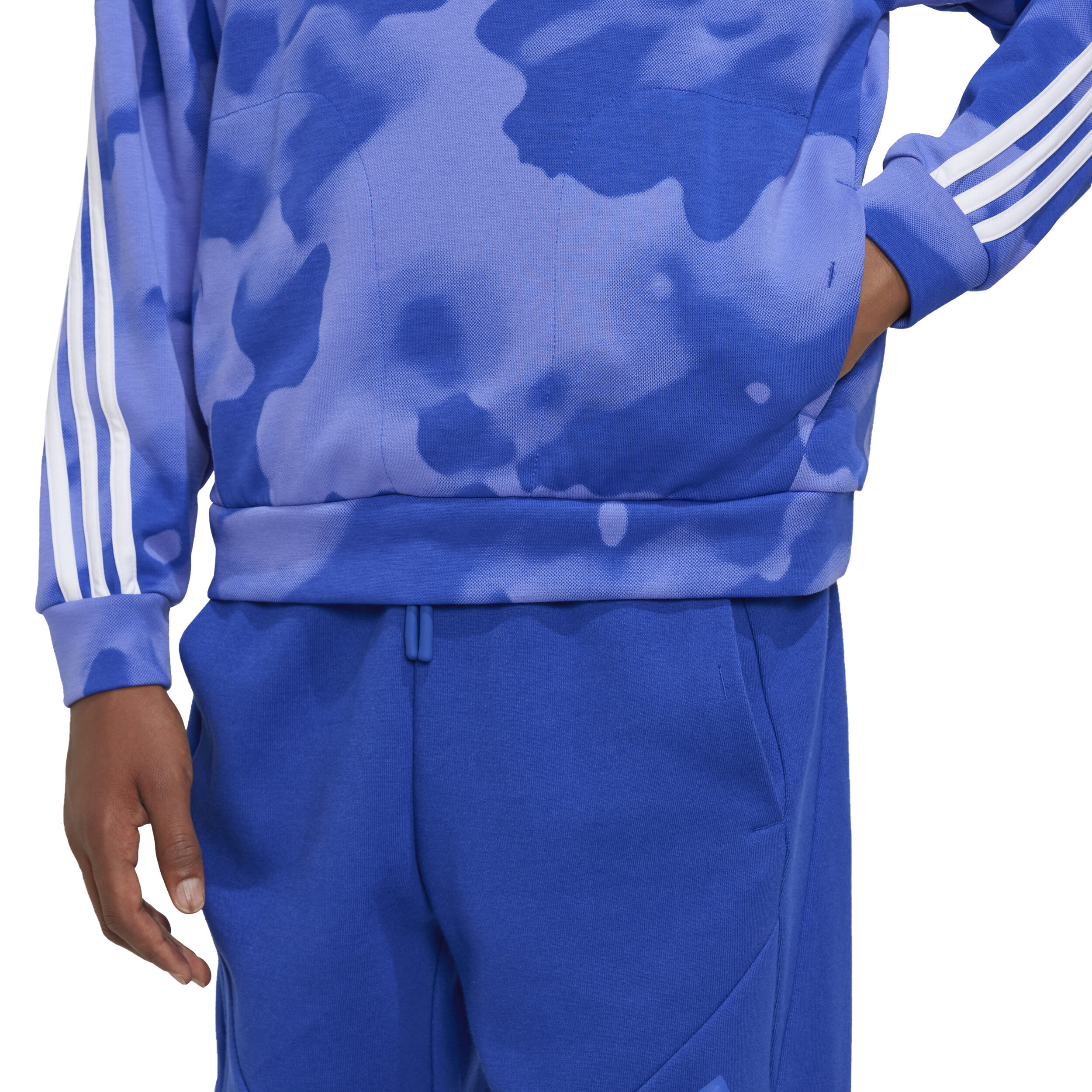 Adidas blue camo tracksuit on sale