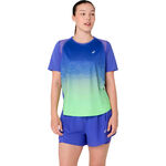 ASICS Running shirt ASICS Road Fade Running shirt Women-blue, green
