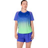 Road Fade Running shirt Women-blue, green
