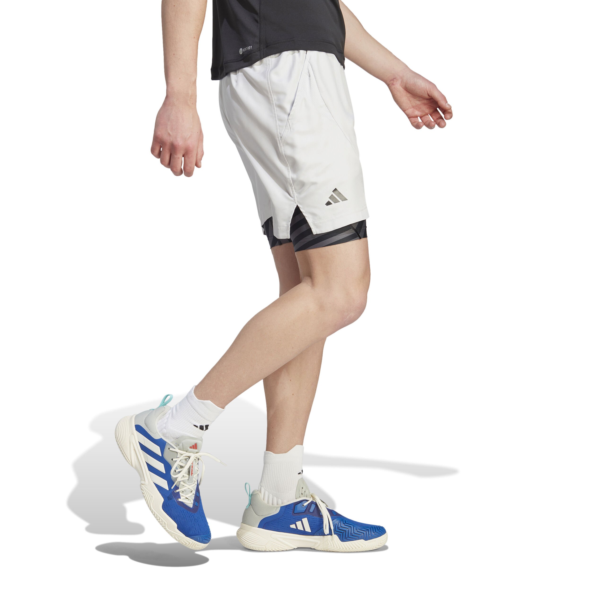 Buy adidas 2in1 Pro Shorts Men Lightgrey Black online Tennis