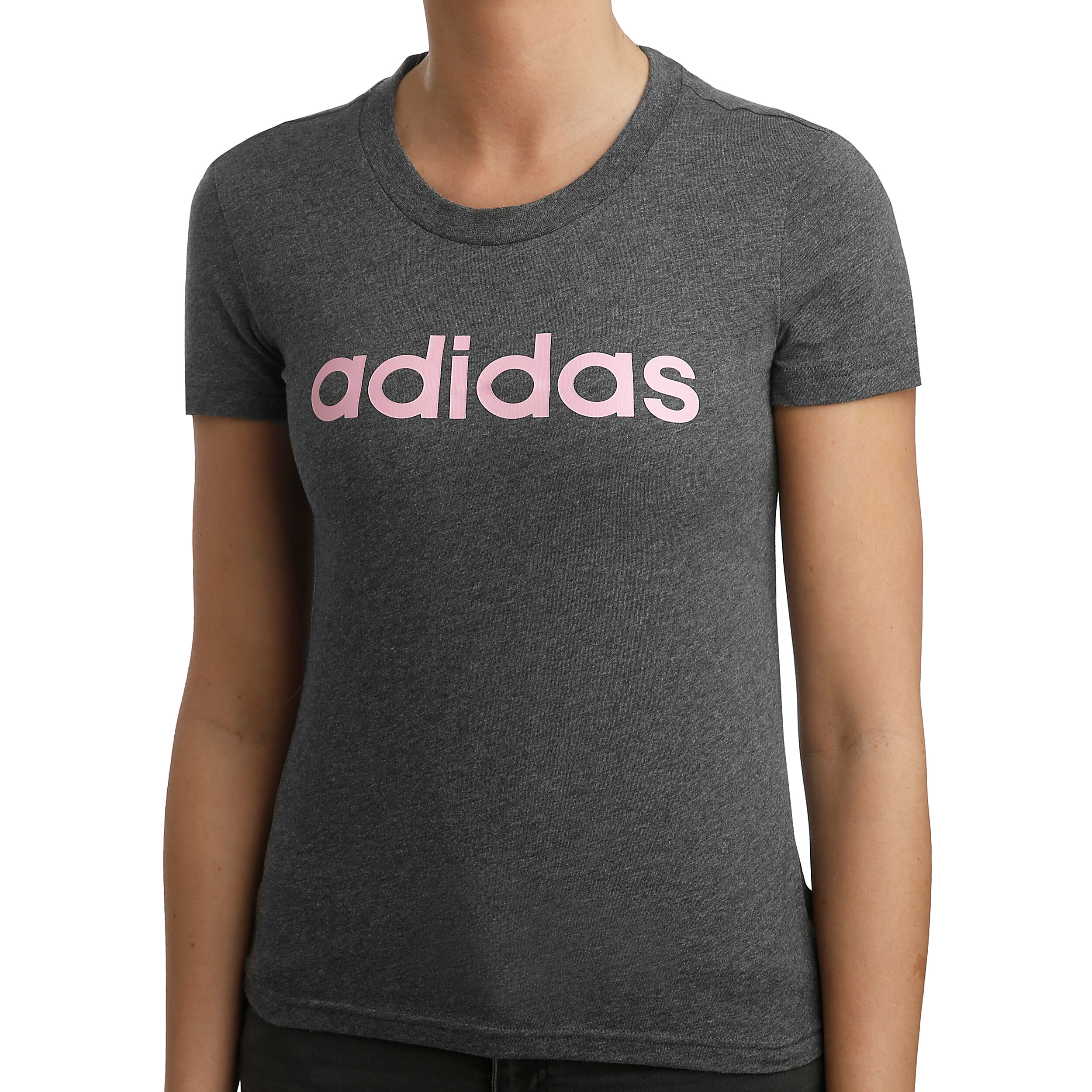Adidas essentials linear slim tee shop