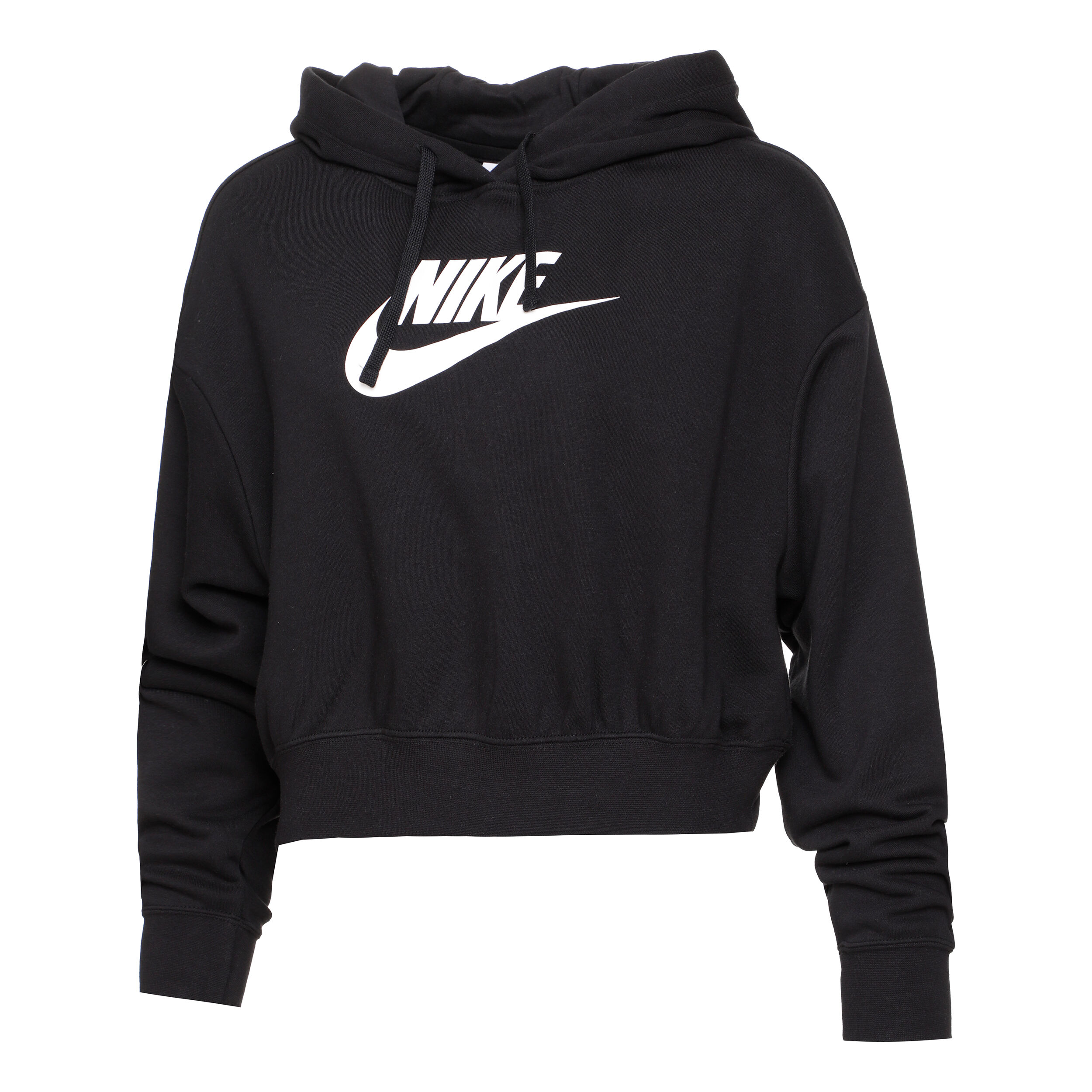 Nike club black swoosh logo hoodie women's store