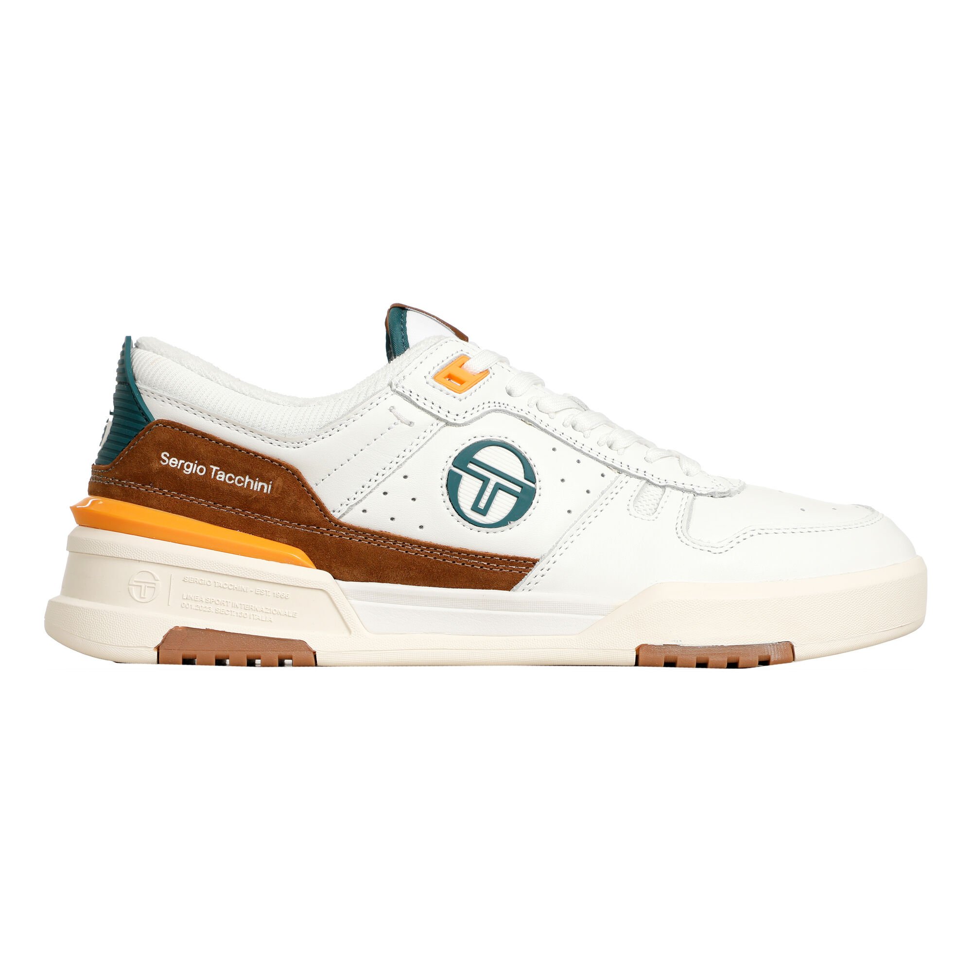 Sergio Tacchini BB Court Lo Sneakers Men White, Brown Tennis-Point