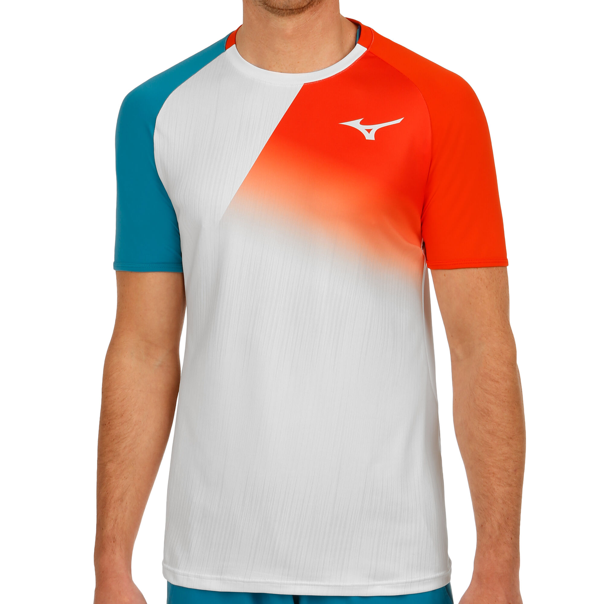 buy Mizuno Shadow TShirt Men White, Red online TennisPoint