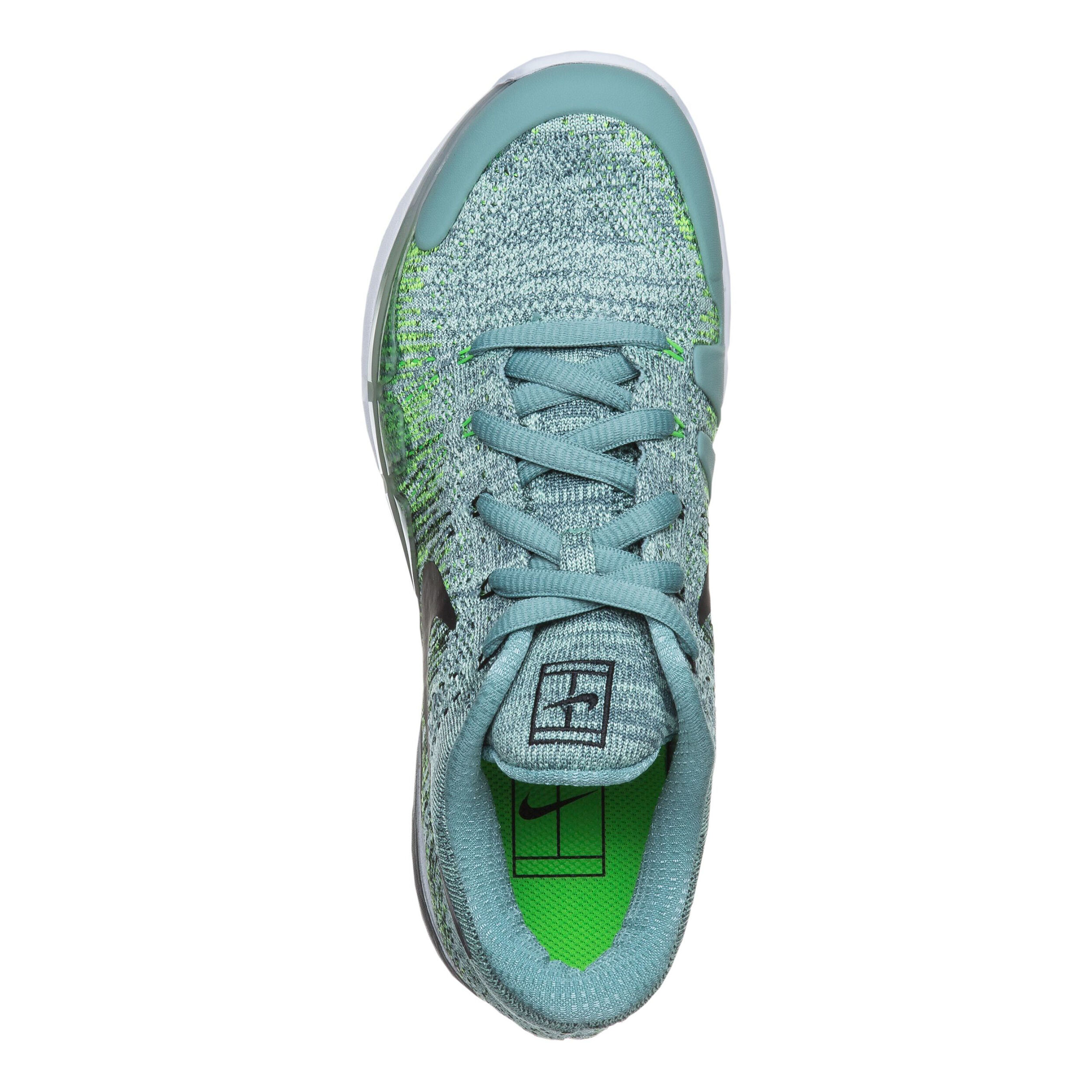 Zoom Vapor Flyknit All Court Shoe Kids Grey Black