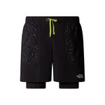 The North Face Clothing The North Face Sunriser 2in1 6in Running Shorts Men-Black,Neon Green
