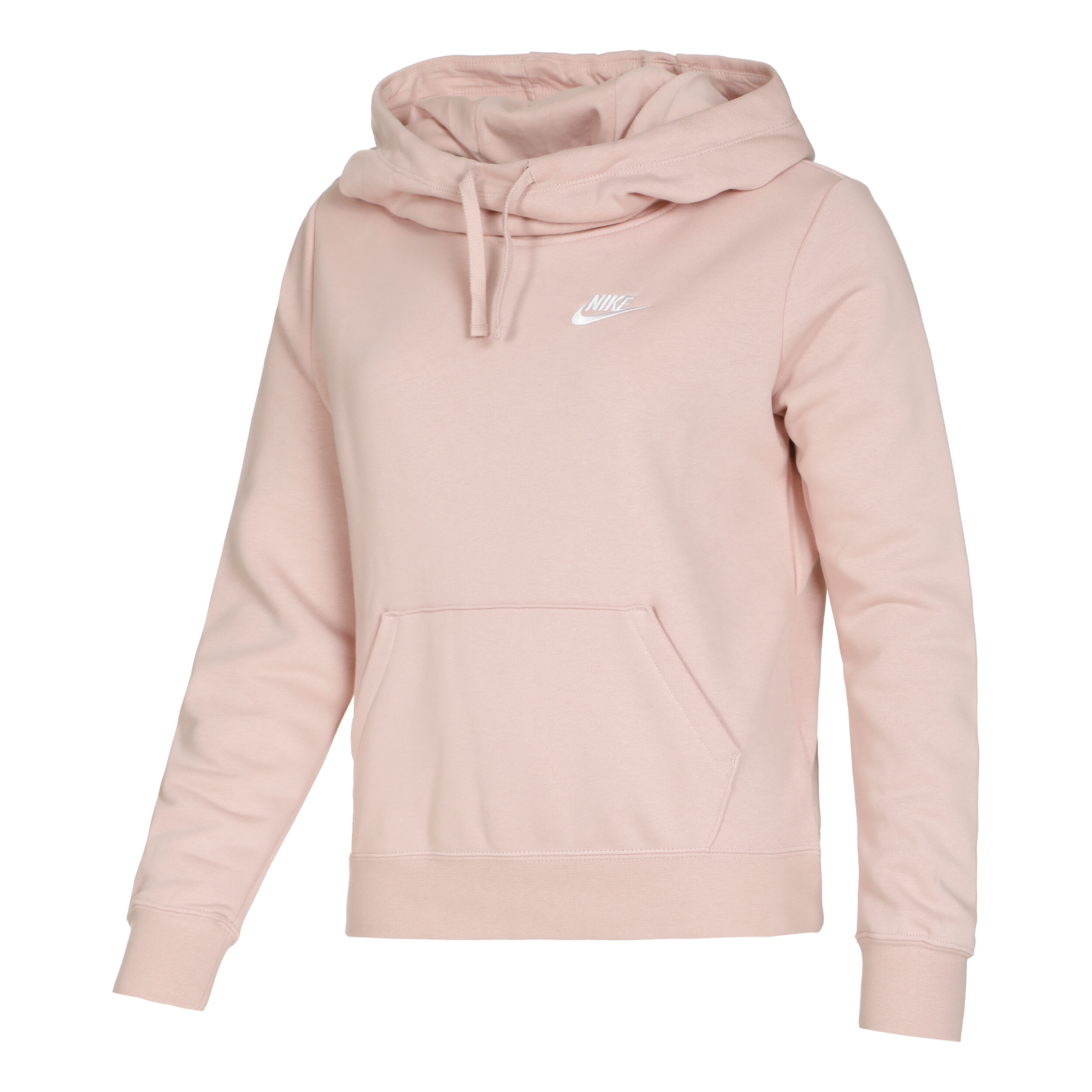 Pink nike funnel neck hoodie clearance