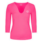 BIDI BADU Clothing BIDI BADU Ariana Tech V-Neck Long sleeve Women - pink, white